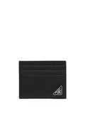 Prada Logo Leather Cardholder Black
