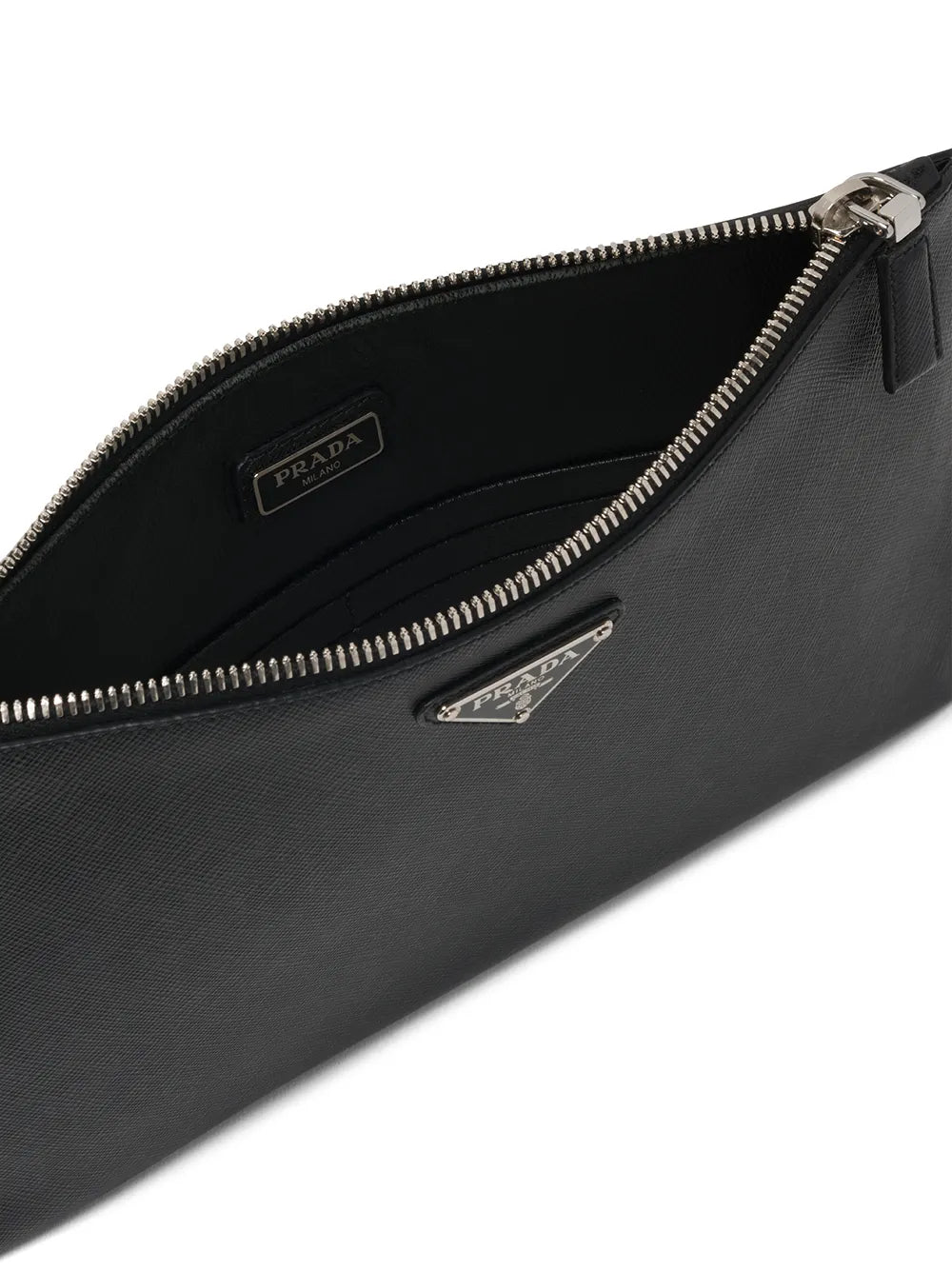 Prada Logo Clutch Black