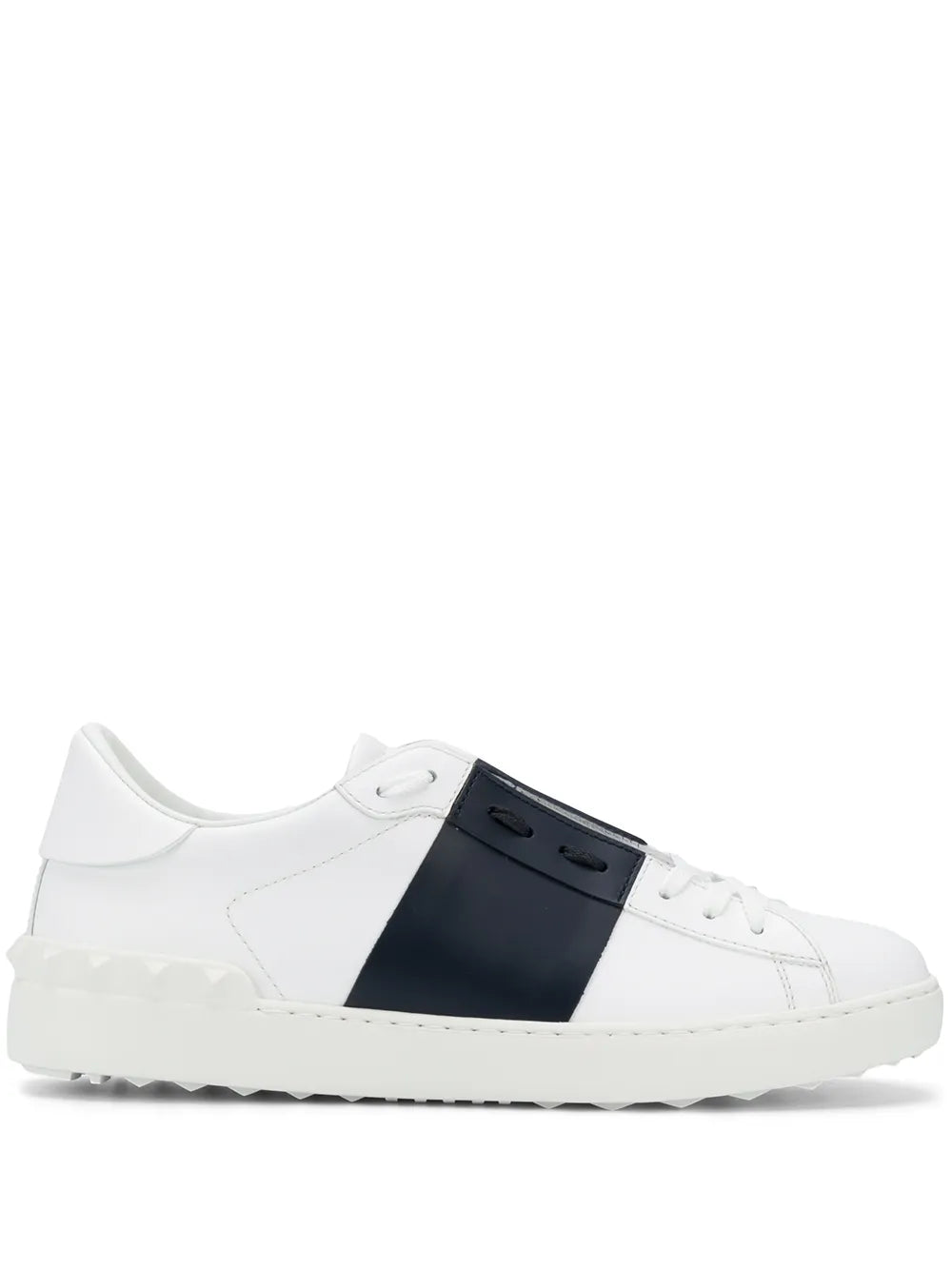 Valentino Garavani Open Leather Sneaker White/Marine