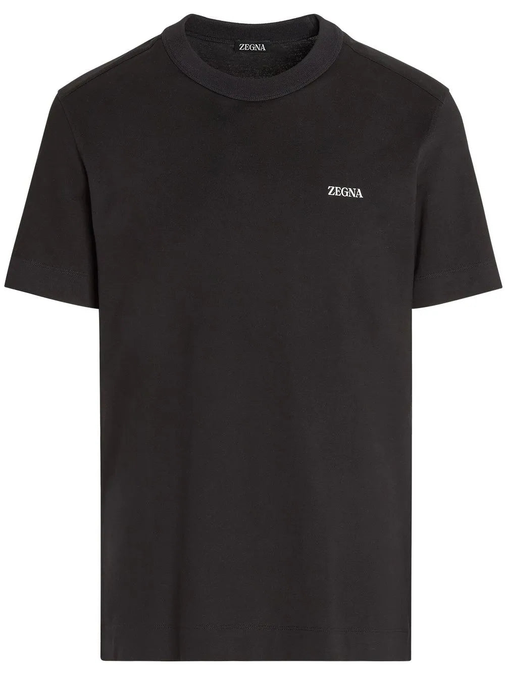 Zegna Logo-print Cotton T-shirt Black