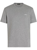 Zegna Logo-print Cotton T-shirt Grey
