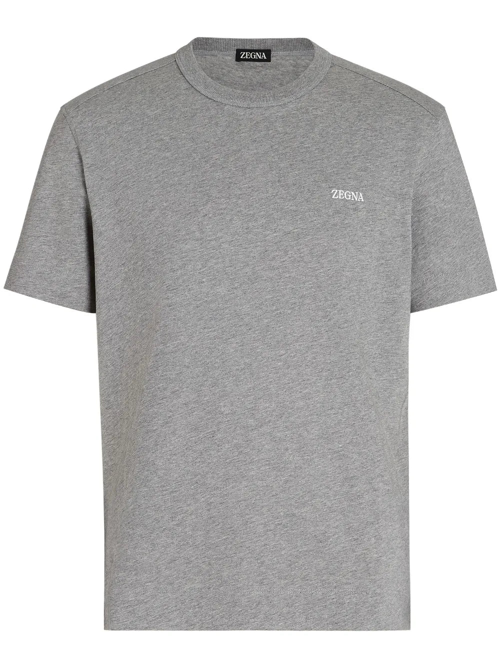 Zegna Logo-print Cotton T-shirt Grey