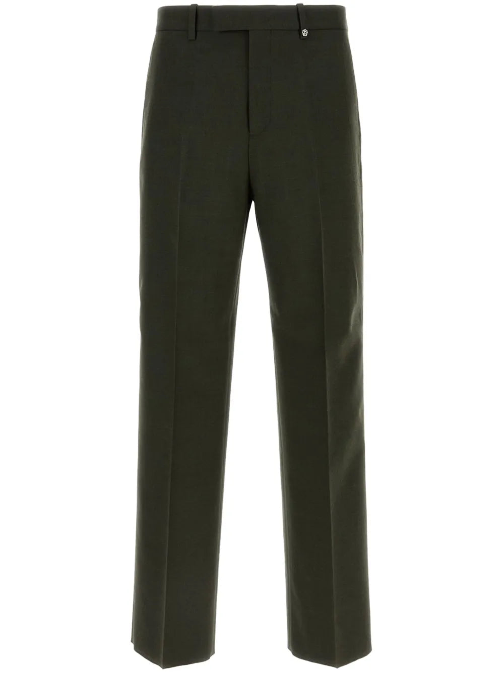 Burberry Wool Tailored Trousers Olive