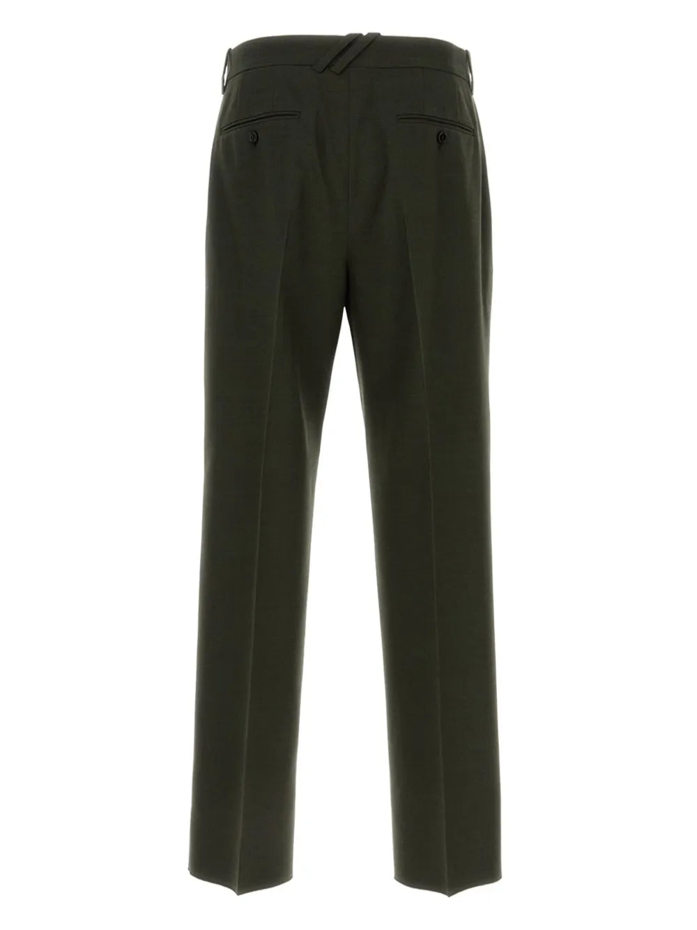 Burberry Wool Tailored Trousers Olive