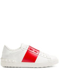 Valentino Garavani Open Leather Sneaker White/Red
