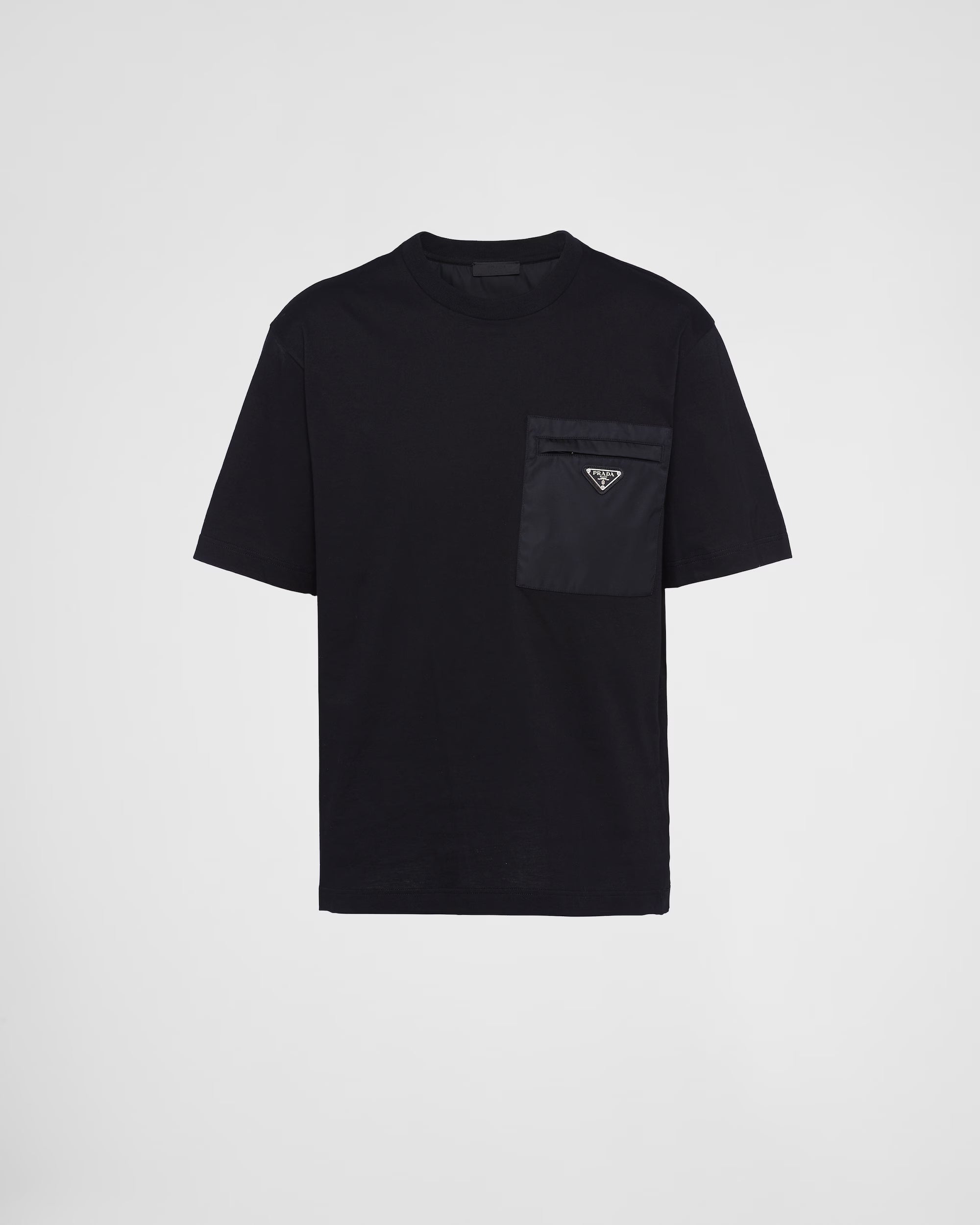 Prada Black Re-Nylon Jersey T Shirt