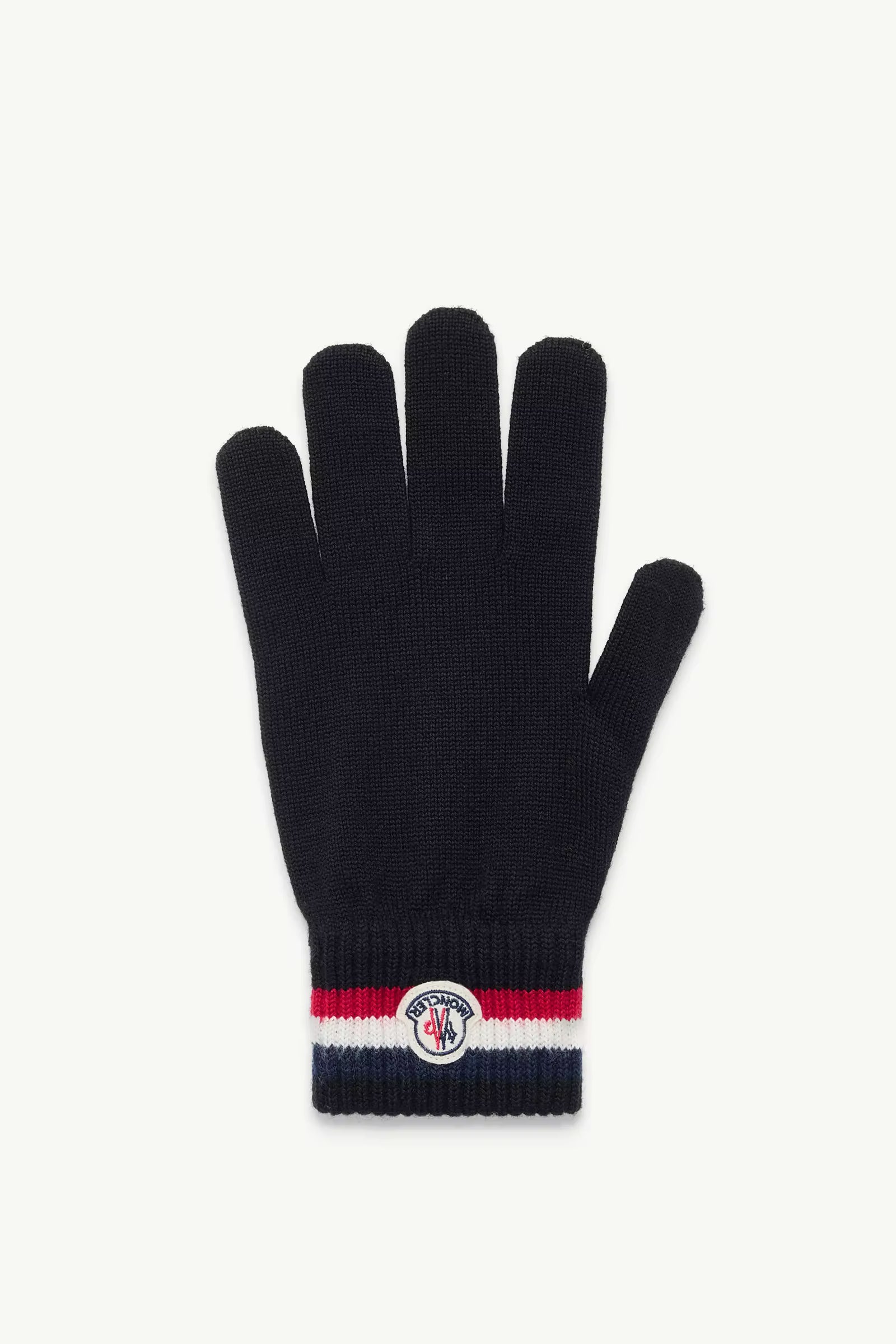 Moncler Tricolour Wool Gloves
