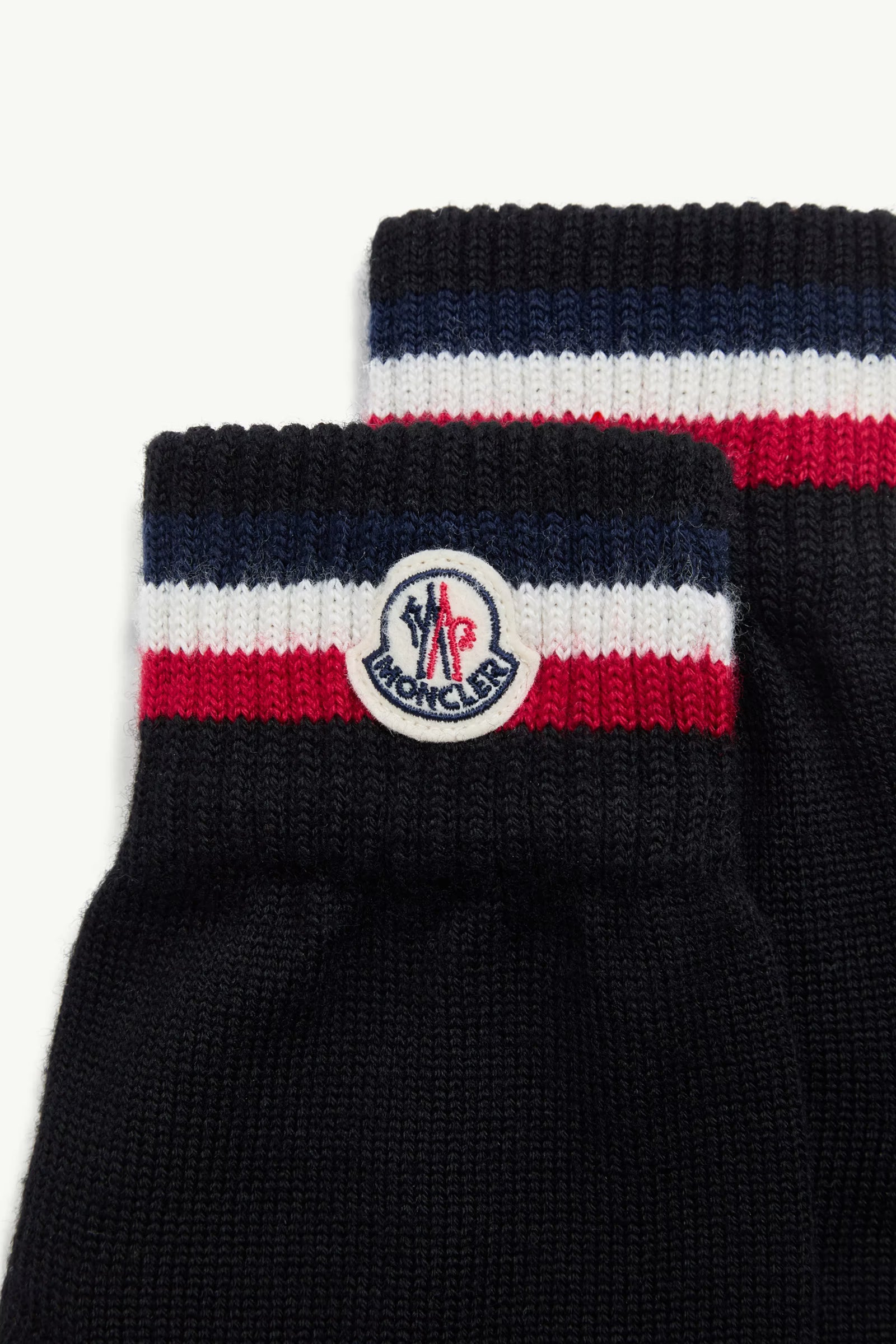 Moncler Tricolour Wool Gloves